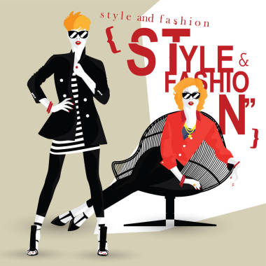 在風格波普藝術時尚的女孩照片