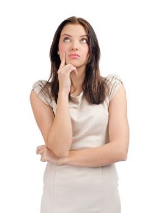 查找沉思的女人