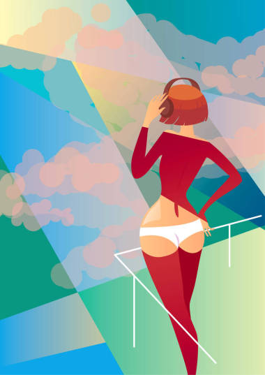 夏季假期。创意概念向量。夏季度假