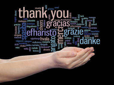 謝謝你，抽象詞云圖片