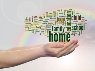 抽象詞云家和教育圖片