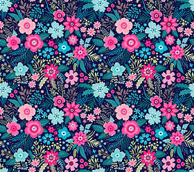 令人惊异的无缝花卉图案