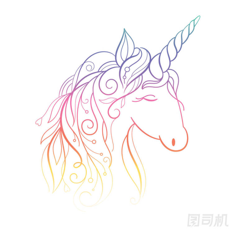 美麗的麒麟插圖