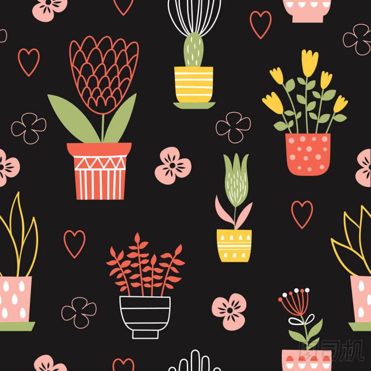 植物生長在花盆里  