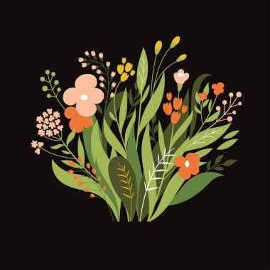 美麗的花卉圖