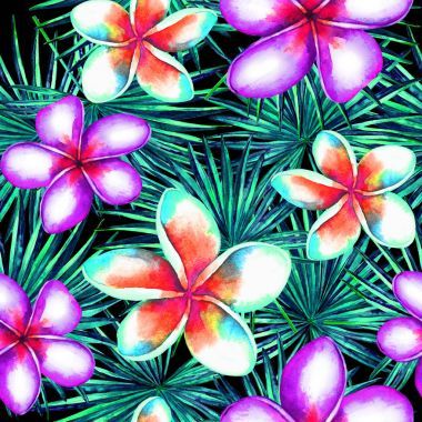 无缝的热带背景