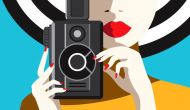 肖像。创意概念向量。女人的脸