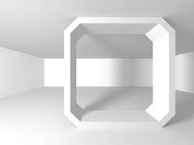 白色建筑设计背景