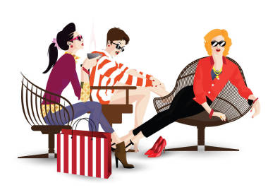 在时尚的女孩图片