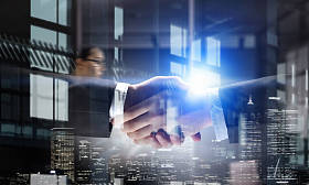 商务贺卡或协议图片