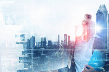 業(yè)務小姐和大城市?；旌厦襟w圖片