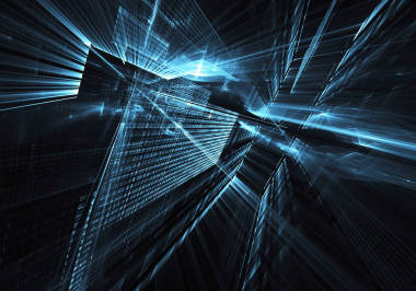 抽象的技術(shù)插圖，3d 圖