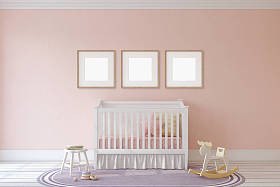 内部的苗圃。3d 渲染