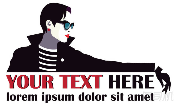 時(shí)尚女孩在流行藝術(shù)的風(fēng)格.照片