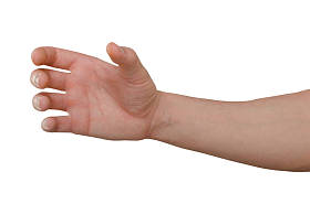 一名年轻男子手描绘了所拥有的东西