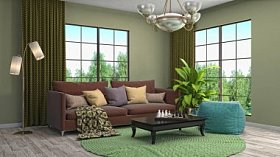 起居室内。3d 图图片