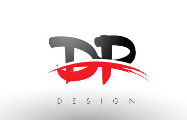 Dp D P 刷 Logo 字母紅色與黑色旋風(fēng)刷前面