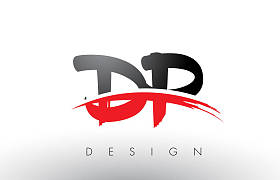 Dp D P 刷 Logo 字母红色与黑色旋风刷前面