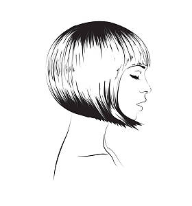 美丽女孩脸上白色的背景照片