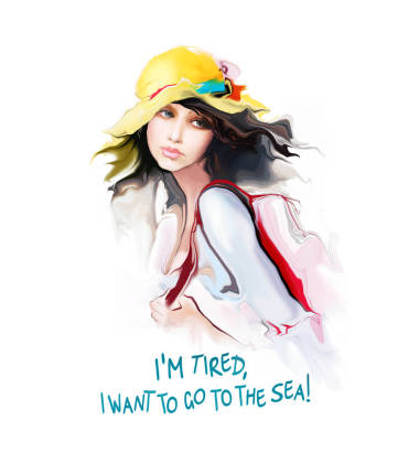 傷心的累了的女孩 