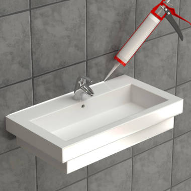 该密封胶适用于洗脸盆照片