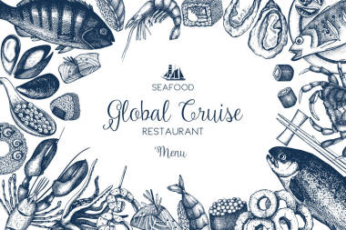 手拉的海鲜设计