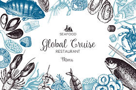 手拉的海鲜设计