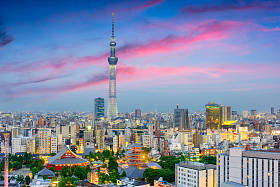 东京日本城市景观图片