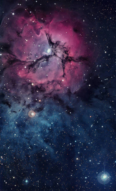 人馬座的三裂星云