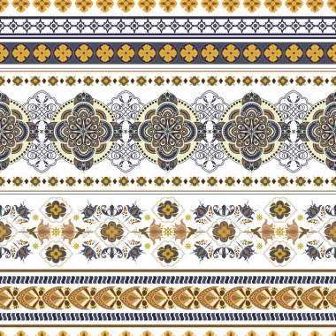 幾何裝飾編織、 針織、 刺繡、 壁紙、 卡片、 紡織。民族圖案。邊框裝飾