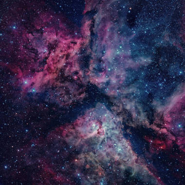 壯觀的恒星形成的船底座星云或大星云