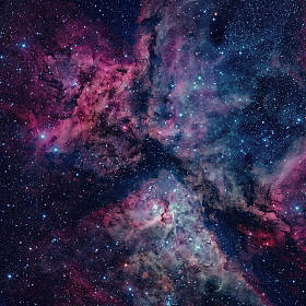 壮观的恒星形成的船底座星云或大星云
