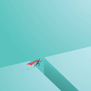 商業(yè)超級英雄飛越差距作為商業(yè)超級大國的象