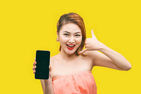  迷人的微笑的女人