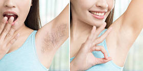  女人刮腋毛拔问题