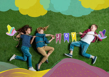 孩子们拖绳图片