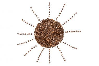 太陽符號由咖啡豆