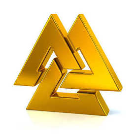 金 Valknut 符号