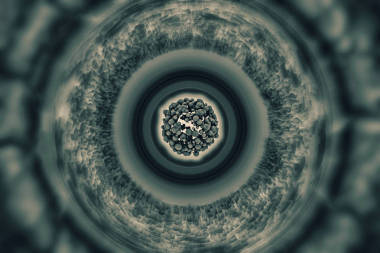 核聚變-核電-抽象插圖圖片