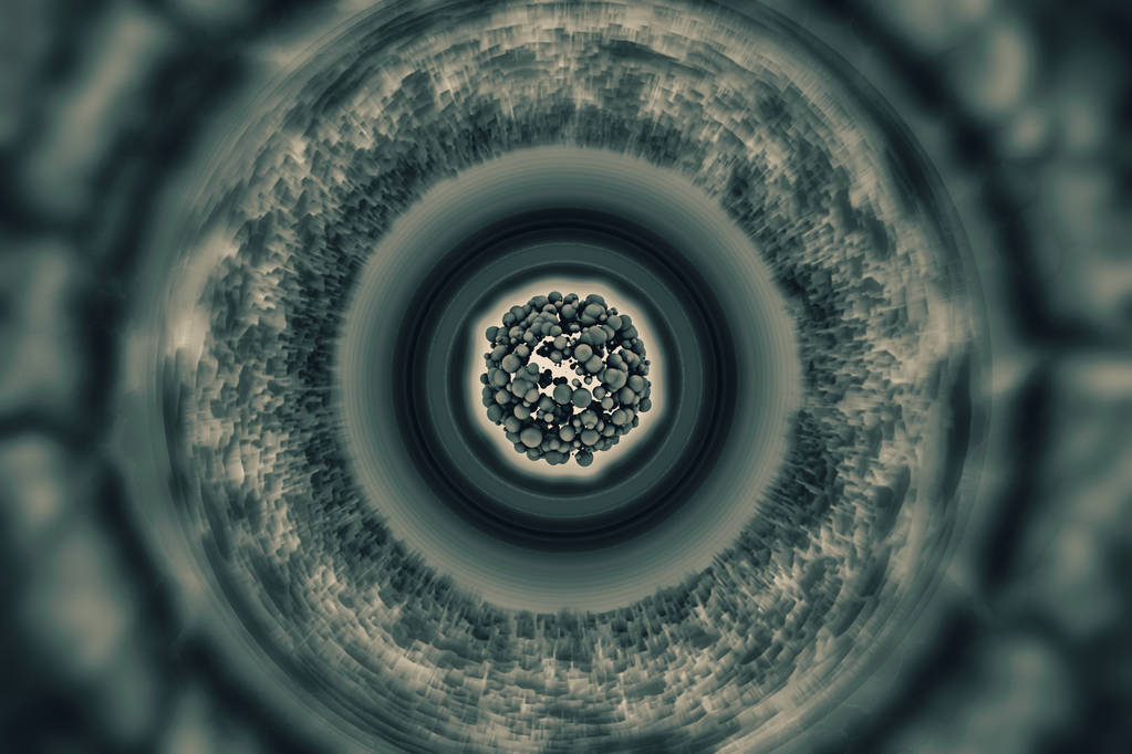 核聚变-核电-抽象插图图片 核聚变-核电-抽象插图图片