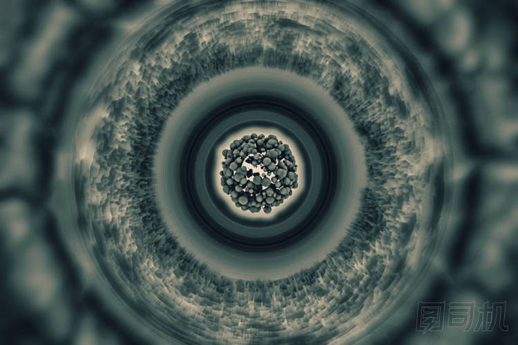 核聚變-核電-抽象插圖圖片