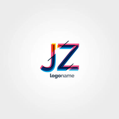 Jz 多色字母徽標(biāo)圖片