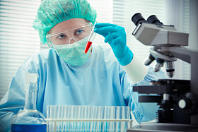 在实验室工作图片