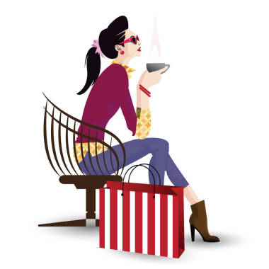 在風(fēng)格波普藝術(shù)時尚的女孩圖片