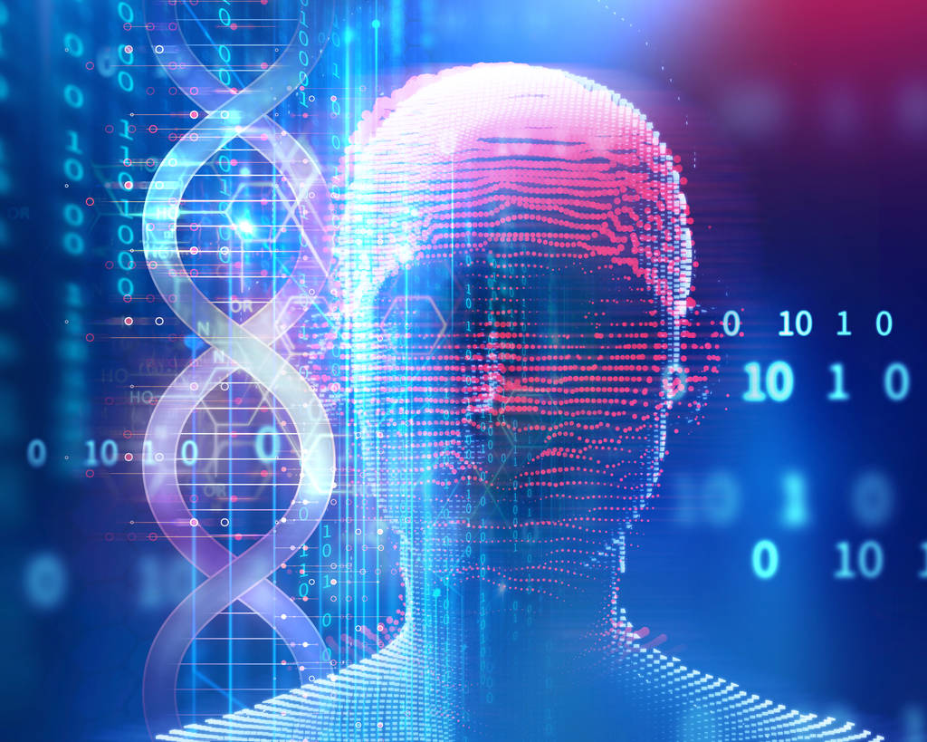 dna 分子在抽象的技术背景