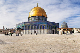 圆顶清真寺的岩石，耶路撒冷，以色列