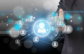  商人与数字图标