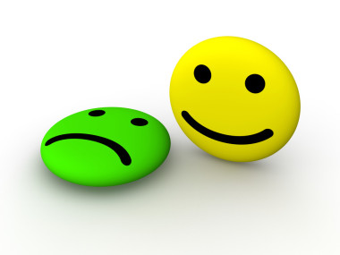 悲傷和快樂的笑臉圖片