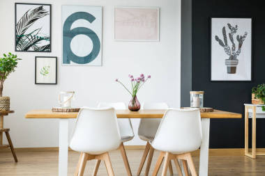 黑色和白色的墻