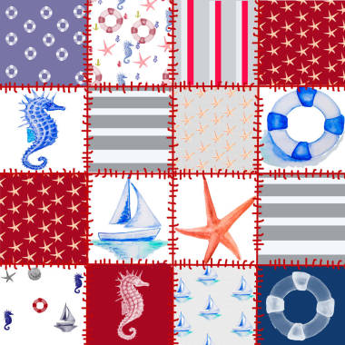 水彩绘画海主题